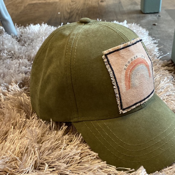 C.C. PonyCaps Patch Hat - Velcro back - Suede Finish - Olive Green - NWT - Picture 2 of 5